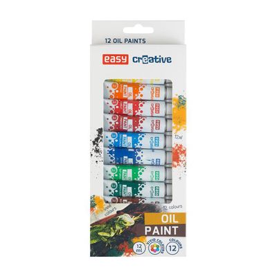 Farby olejové EASY Creative 12ks 12ml