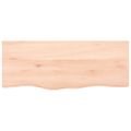 vidaXL Stolová doska 100x40x(2-4) cm neošetrený dubový masív