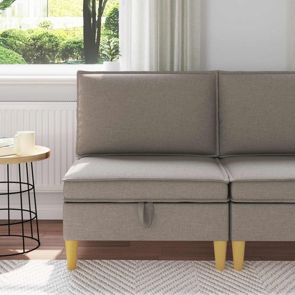 vidaXL Sofa s úložným priestorom Látka