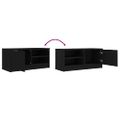 vidaXL TV stolíky 2 ks čierne 80x35x36,5 cm spracované drevo