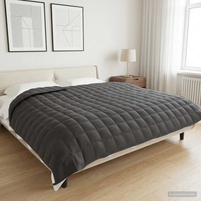 vidaXL Záťažová deka Antracitová 200 x 230 cm 13 kg 100% Bavlna 205T