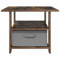 vidaXL Konferenčný stolík Dymová dub 77 x 55 x 42 cm Kompozitné drevo