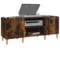 vidaXL Skrinka na platne dymový dub 121x38x48 cm kompozitné drevo