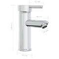 vidaXL Vstavané umývadlo s batériou 81x39x18 cm keramika biele