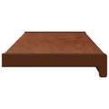vidaXL Parapetné dosky Hnedé drevo 100 x 25 x 4,5 cm PVC