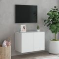 vidaXL TV skrinka nástenná biela 60x30x41 cm