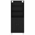 vidaXL Highboard 2 ks Čierny dub 69,5 x 34 x 180 cm