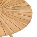 vidaXL Skladací záhradný stôl Ø 85 cm, tíkový masív