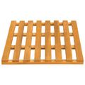 vidaXL Kúpeľňová predložka Hnedá 56 x 37 x 2,5 cm Pevné akáciové drevo