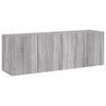 vidaXL TV skrinky nástenné 2 ks sivé sonoma 60x30x41 cm
