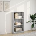 vidaXL Knižnica sivá sonoma 60x24x109 cm kompozitné drevo
