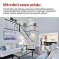 LED stropné svietidlo TIVI, A CLASS, MW sensor, okrúhle biele 12,5W, IP44, Neutrálna biela
