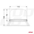 LED výstražný maják W22M 12/24V IP66 AMiO-03337