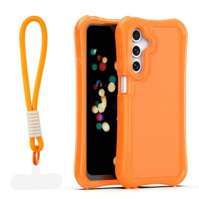 Puzdro Safepop s popruhom pre Samsung Galaxy A16 4G / A16 5G oranžová