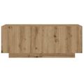 vidaXL TV skrinka s LED svetlami, dubový drevený remeselník, 180x35x40 cm, imitácia dreva