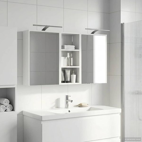 vidaXL Set kabinetov do kúpeľne 3 pcs 116 x 16 x 62,5 cm