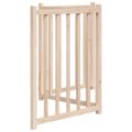 vidaXL Brána pre psa skladacia 3 panely 150 cm masívne jedľové drevo