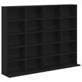 vidaXL CD Skrinka 2 ks Čierny dub 65 x 23,5 x 97,5 cm Kompozitné drevo