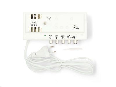NEDIS SAMP42244WT domový zosilňovač (1x vstup, 4x výstup)