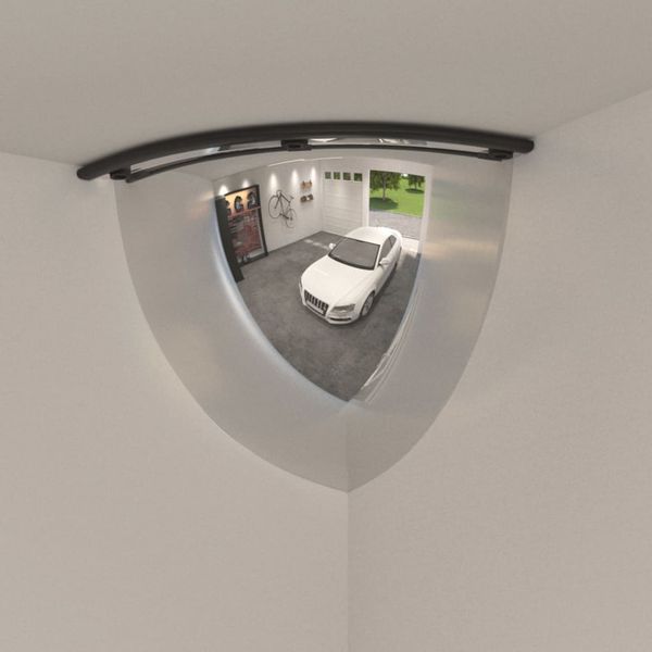 vidaXL Štvrtinové klenuté dopravné zrkadlá 2 ks Ø30 cm akryl