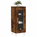 vidaXL Komoda dymový dub 34,5x34x90 cm spracované drevo