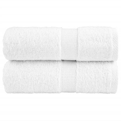 vidaXL Prémiové umývacie utierky SOLUND 2 ks biele 30x30 cm 600 g/m²