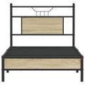 vidaXL Posteľný rám bez matraca dub sonoma 75x190 cm kompozitné drevo