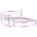 vidaXL Posteľ Viana s matracom čierna 160x200 cm umelá koža