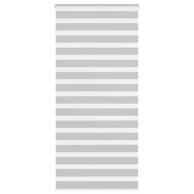 vidaXL Zebra roleta svetlosivá 110x200cm šírka látky 105,9cm polyester