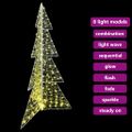 vidaXL Vianočný stromček 240 LED Teplá biela 180 cm Akryl
