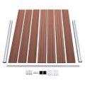 vidaXL Sada plotových panelov WPC 526x146 cm hnedá