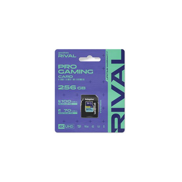 Goodram memory card Rival M3AA Micro SDXC 256GB UHS-I U3 V30 100 / 70 MB/s