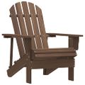 vidaXL Záhradná stolička Adirondack so stolíkom jedľový masív hnedá