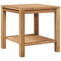 vidaXL Konferenčný stolík Hnedá 45 x 45 x 45 cm Husté teakové drevo