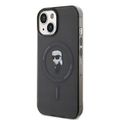 Obal Karl Lagerfeld pre iPhone 15 6,1" KLHMP15SHFCKNOK čierny hardcase IML Ikonik MagSafe
