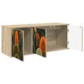 vidaXL Nástenný TV kabinet ZAANDAM 102 x 33 x 40 cm Dub sonoma