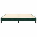 vidaXL Posteľný rám s boxspringom tmavozelený 180x200 cm zamat