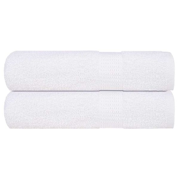 vidaXL Sprchové uteráky FROGN 2 ks biele 70x140 cm 360 g/m²