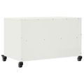vidaXL TV skrinka biela 68x39x43,5 cm oceľ