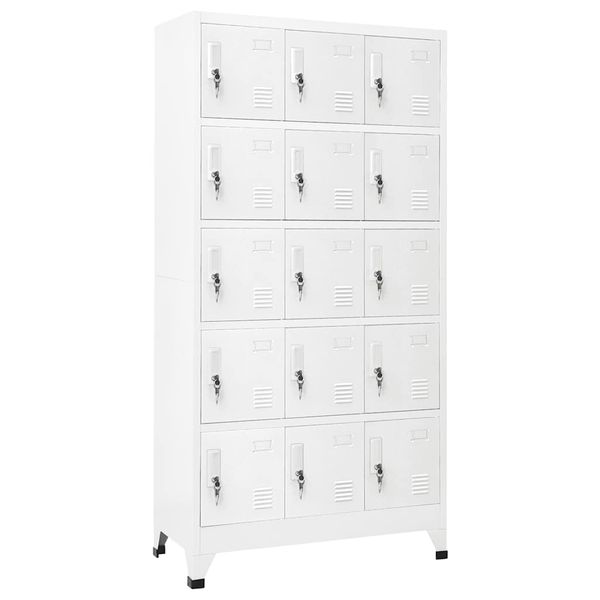 vidaXL Uzamykacia skriňa bledosivá 90x40x180 cm oceľová