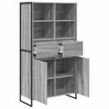 vidaXL Servírovacia skriňa Sivý Sonoma 81 x 36 x 150.5 cm