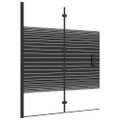 vidaXL Skladací sprchový kút ESG 120x140 cm čierny