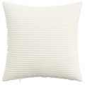 vidaXL Poťah na podložku 12 pcs HEERLEN Krémová 45 x 45 cm manšestr