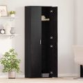 vidaXL Highboard 60 x 35 x 180 cm Kompozitné drevo Čierny dub