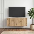 vidaXL Nástenná TV skrinka 78,5 x 31 x 30 cm Dub artisan