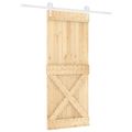 vidaXL Posuvné dvere Prírodná a biela 90 x 210 cm