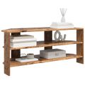 vidaXL RohováTVskriňa 102x40,5x45cm Staré drevo Kompozitné drevo