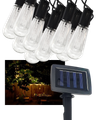 TR-591 Dekoratívny 10x LED vonkajší solárny reťaz 2m IP44 Trixline