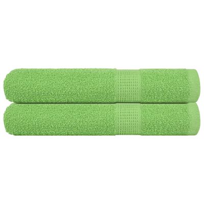 vidaXL Uteráky FROGN 2 ks jablkovo zelené 100x200 cm 360 g/m²