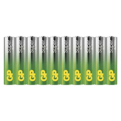 Alkalická batéria GP Super Alkaline LR03 (AAA), 10 ks